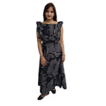 Women's Casual Crepe Sleeveless Dress (Black)