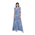 Women's Casual Crepe Sleeveless Dress (Grey)