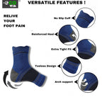 3_Pair Set Unisex Casual Cotton Printed Ankle Length Support Socks (Multicolor)