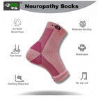 3_Pair Set Unisex Casual Cotton Printed Ankle Length Support Socks (Multicolor)