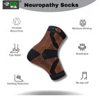 3_Pair Set Unisex Casual Cotton Printed Ankle Length Support Socks (Multicolor)