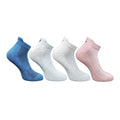 4_Pair Set Unisex Casual Bamboo Cotton Printed Ankle Length Socks (Multicolor)