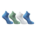 4_Pair Set Unisex Casual Bamboo Cotton Printed Ankle Length Socks (Multicolor)