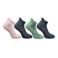 4_Pair Set Unisex Casual Bamboo Cotton Printed Ankle Length Socks (Multicolor)
