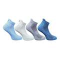 4_Pair Set Unisex Casual Bamboo Cotton Printed Ankle Length Socks (Multicolor)