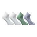 4_Pair Set Unisex Casual Bamboo Cotton Printed Ankle Length Socks (Multicolor)