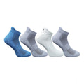 4_Pair Set Unisex Casual Bamboo Cotton Printed Ankle Length Socks (Multicolor)