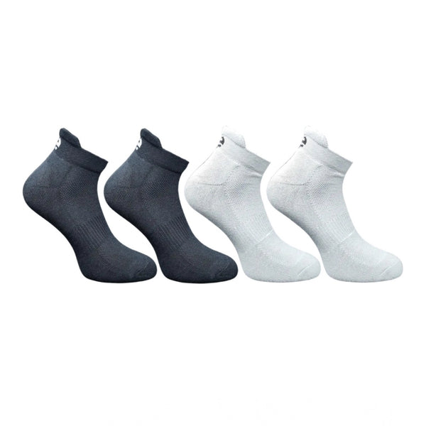 4_Pair Set Unisex Casual Bamboo Cotton Printed Ankle Length Socks (Multicolor)