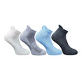 4_Pair Set Unisex Casual Bamboo Cotton Printed Ankle Length Socks (Multicolor)