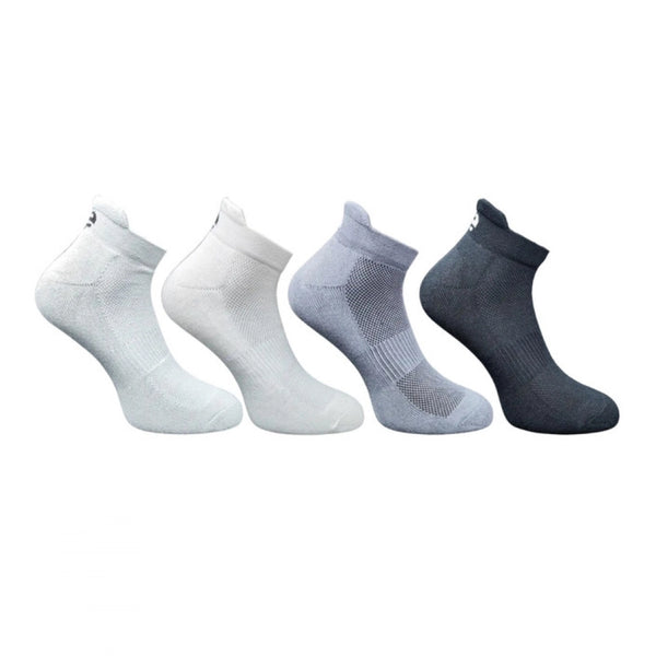 4_Pair Set Unisex Casual Bamboo Cotton Printed Ankle Length Socks (Multicolor)