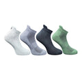 4_Pair Set Unisex Casual Bamboo Cotton Printed Ankle Length Socks (Multicolor)