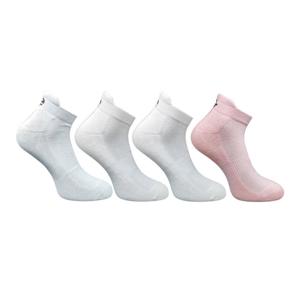 4_Pair Set Unisex Casual Bamboo Cotton Printed Ankle Length Socks (Multicolor)