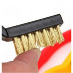 Pack Of 3_Small Wire Brush Set for Cleaning And Rust Removal (Color: Assorted )