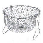 Foldable Chef Basket – Multi-Function Strainer And Steamer (Color: Assorted )