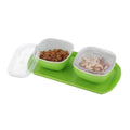 Multipurpose Serving Tray with Dry Fruit Air Tight Bowls with Lids (Color: Assorted )