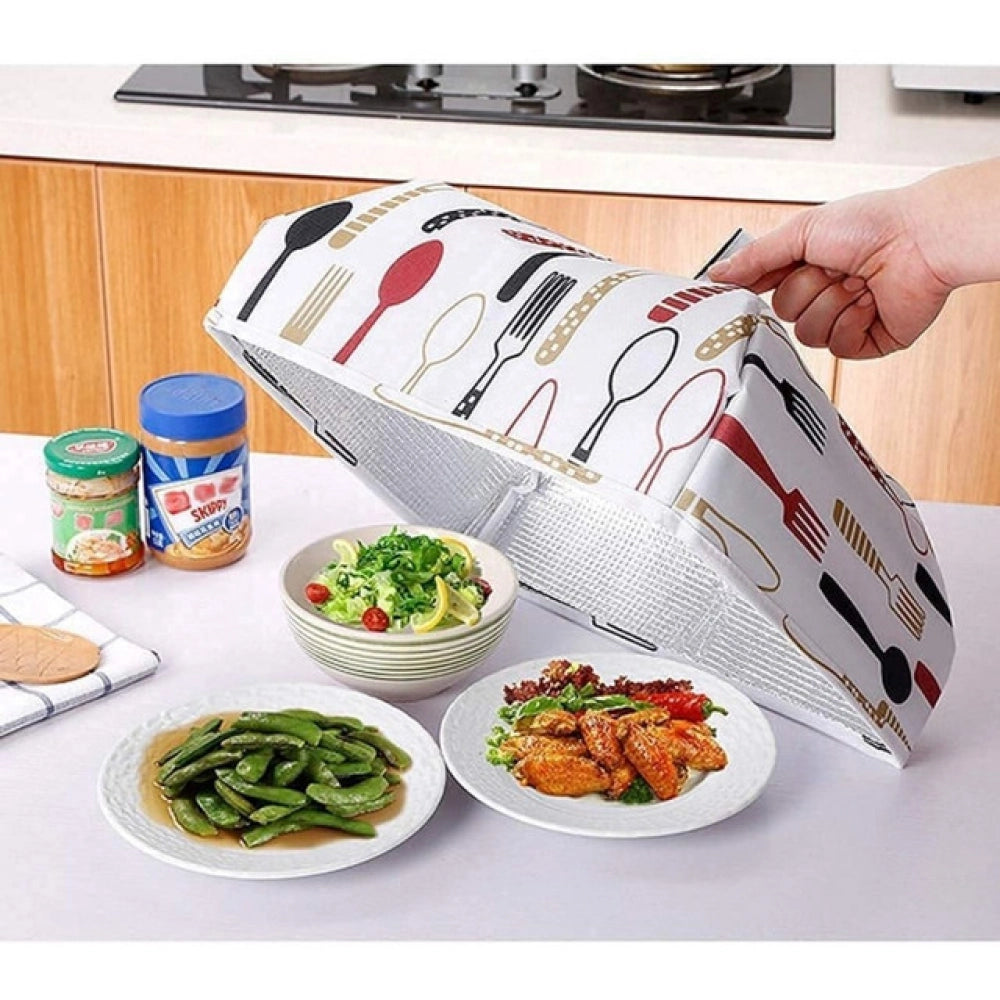 Pack Of 4_Food Dish Cover – Reusable Mesh Lid for Protecting Food from Dust And Insects (Color: Assorted )