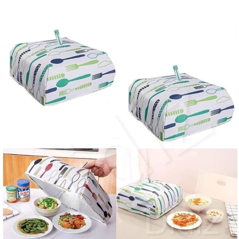 Pack Of 4_Food Dish Cover – Reusable Mesh Lid for Protecting Food from Dust And Insects (Color: Assorted )