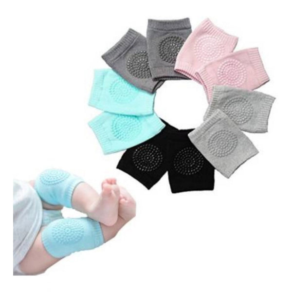 Pack Of 3_Baby Knee Pads – Soft And Comfortable Crawling Protectors (Color: Assorted )