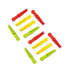 Pack of 4_Cloth Hanger Clips 36Pcs set – Multi-Purpose Clothes Pegs (Color: Assorted )