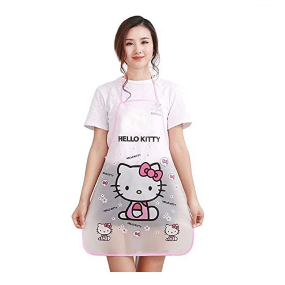 Pack of 2_Printed Waterproof Kitchen Apron with Pockets for kids– (Color: Assorted )