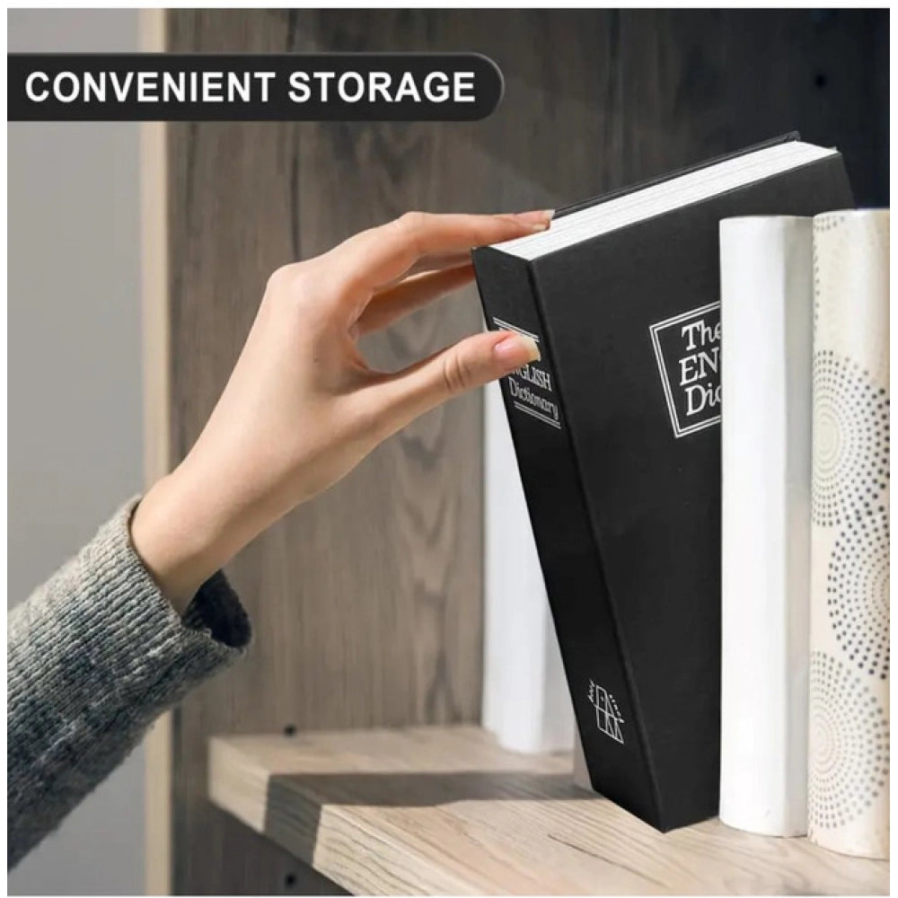 Secret Book Safe with Number Locker (Black)