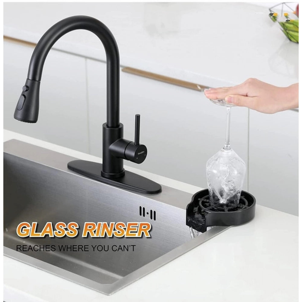 Steel, Plastic Automatic Cup Rinser, Bottle Cleaner, Glass Rinser for Kitchen Sinks