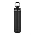 1000 Ml Double Wall Insulated Stainless Steel Water Bottle With Flip Lid (Black)