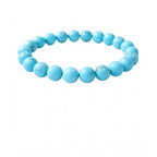 Natural Crystal 8mm Turquoise Bracelet (Sky Blue)