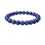 Natural Crystal 8mm Lapis Lazuli Bracelet (Dark Purple)