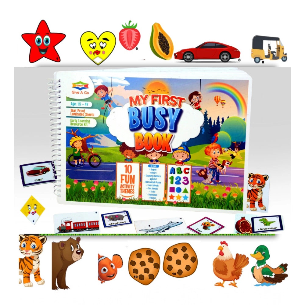 My First Busy Book – Fun And Educational Activity Kit for Kids (2-4 Years, Multicolor)