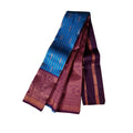 Women's Soft Silk  Wooven Saree With Unstitched Blouse 5.5Mtr (Blue)