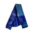 Women's Soft Silk  Wooven Saree With Unstitched Blouse 5.5Mtr (Royal Blue)