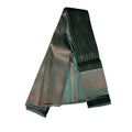 Women's Soft Silk  Wooven Saree With Unstitched Blouse 5.5Mtr (Green)