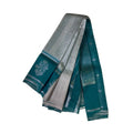 Women's Soft Silk  Wooven Saree With Unstitched Blouse 5.5Mtr (Silver)