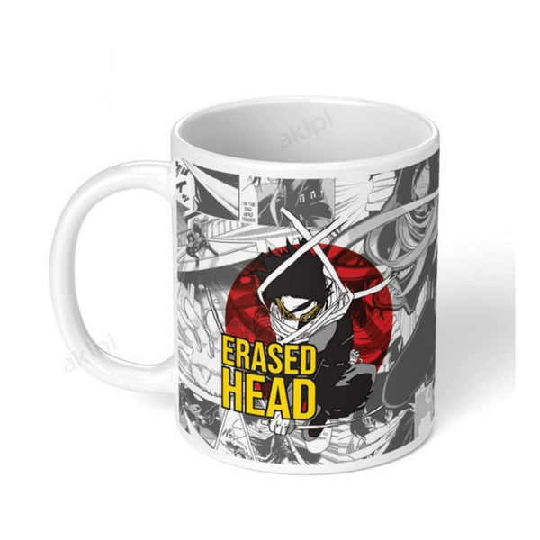 Anime Erased Head Ceramic Printed Coffee Mug (White)