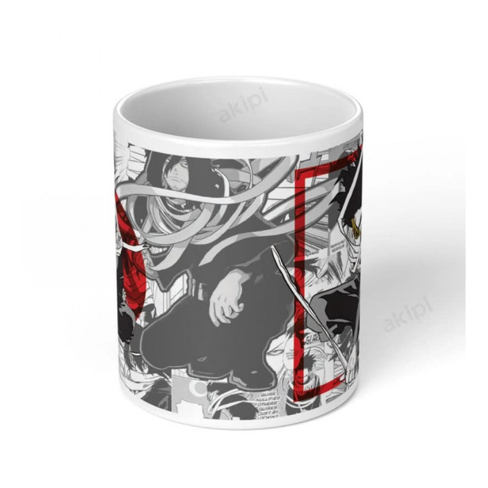 Anime Erased Head Ceramic Printed Coffee Mug (White)