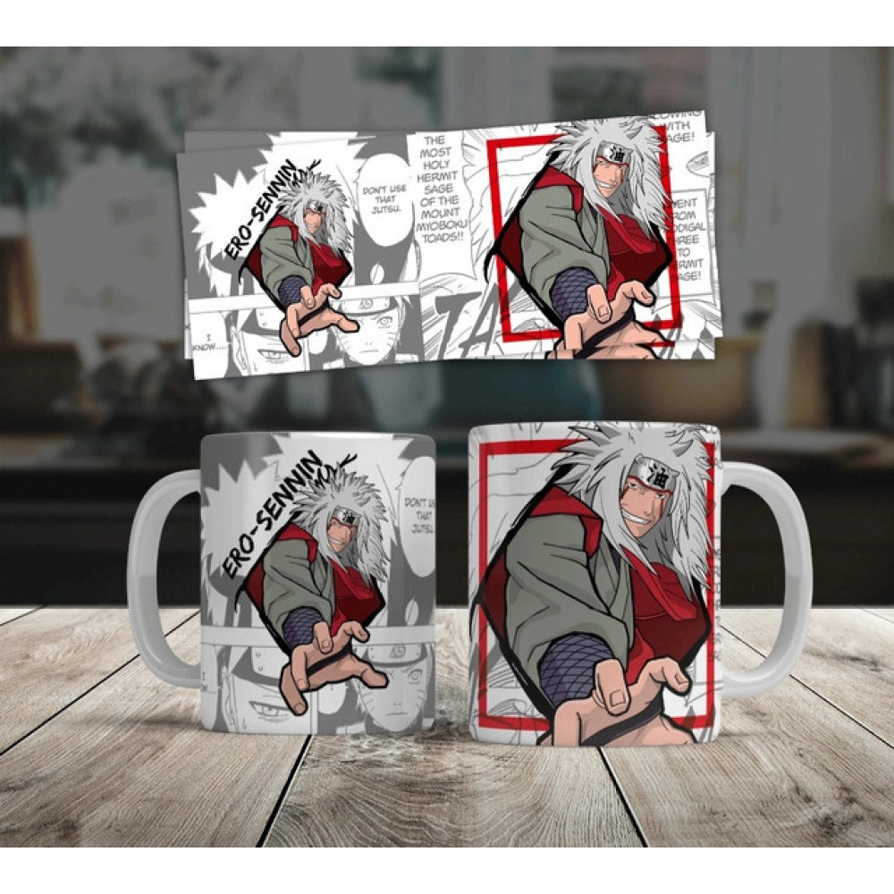 Anime Jiraiya Ceramic Printed Coffee Mug (White)