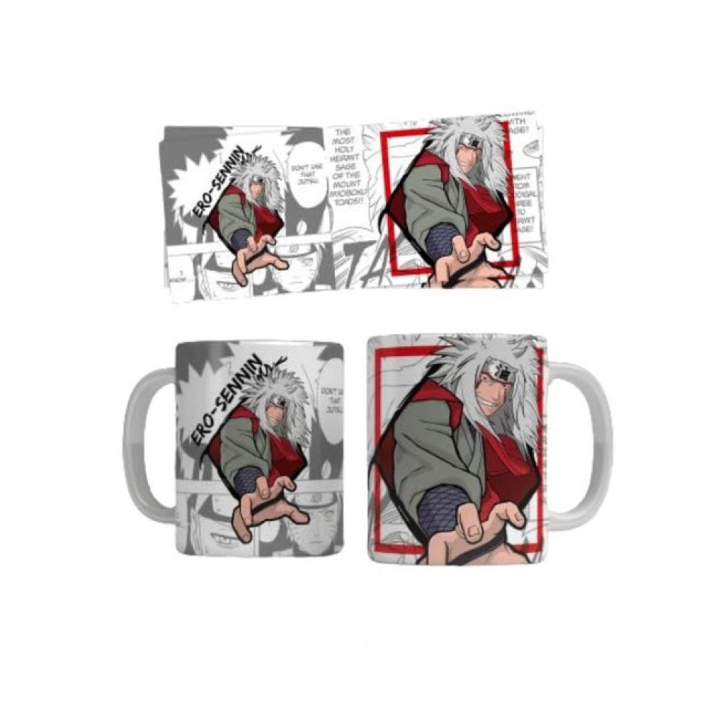 Anime Jiraiya Ceramic Printed Coffee Mug (White)