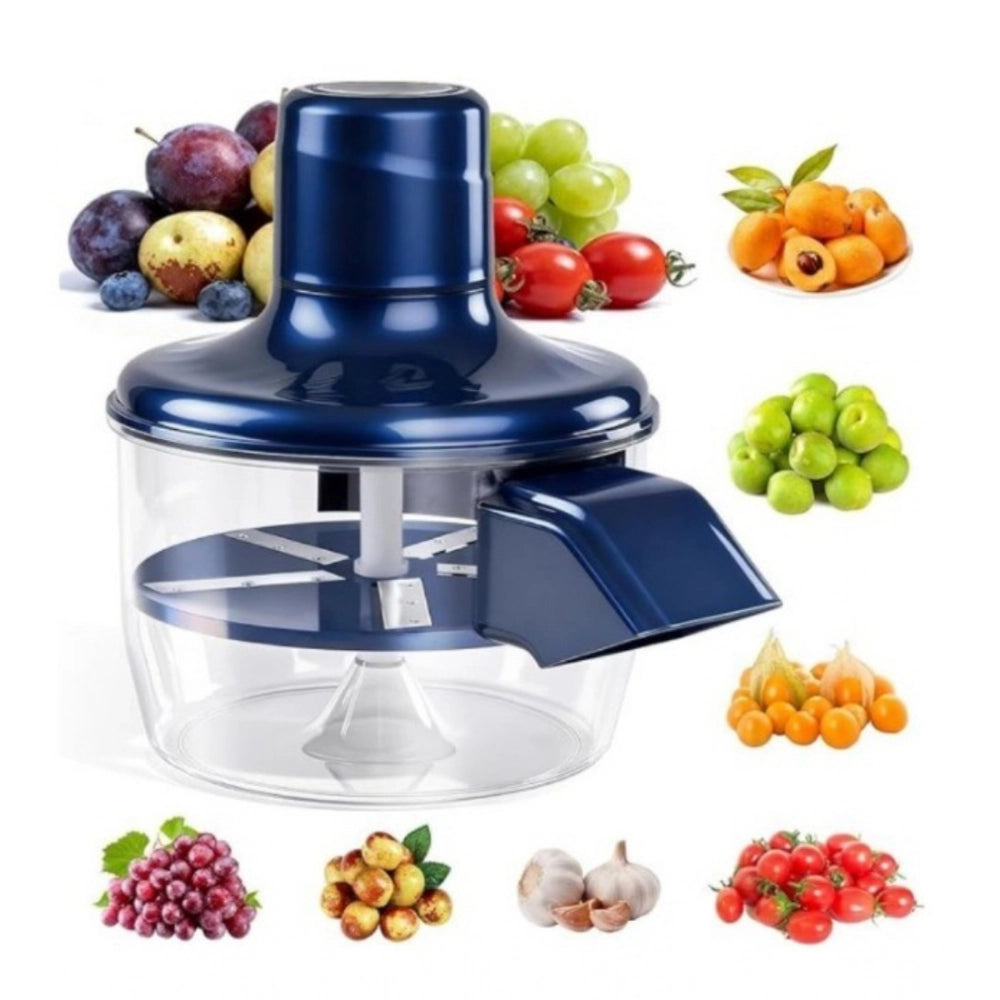 Plastic Solid An Electric Automatic Peeler (Blue)