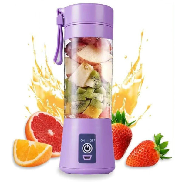 Plastic Solid Electric USB Juicer (Purple)