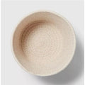 Cotton Pack Of_2 White Pen Holder Storage Basket For Clothes (White)