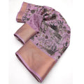 Women's Cotton Silk Printed Saree With Unstitched Blouse 5.5Mtr (Pink)