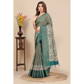 Women's Cotton Silk Printed Saree With Unstitched Blouse 5.5Mtr (Multicolor)