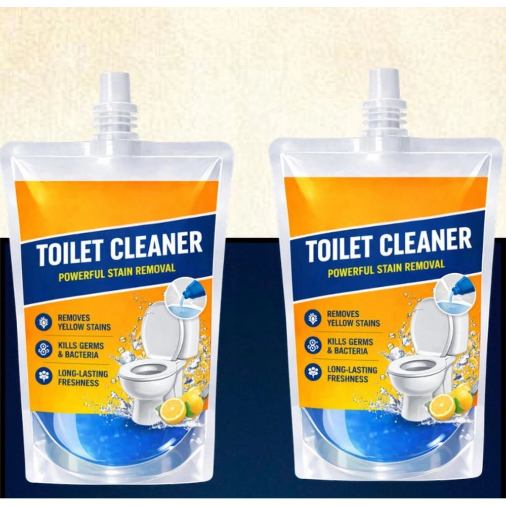 Pack of 2 Ultra Clean Toilet Gel Liquid Cleaner Pouches 100 ML