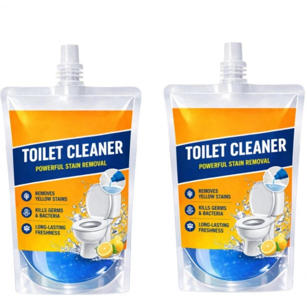 Pack of 2 Ultra Clean Toilet Gel Liquid Cleaner Pouches 100 ML