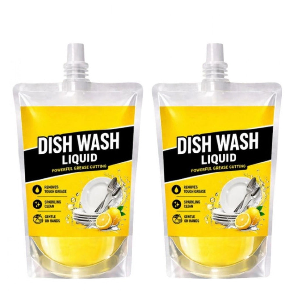 Pack of 2 Kitchen Cleaning Dishwash Liquid Pouches 100 ML