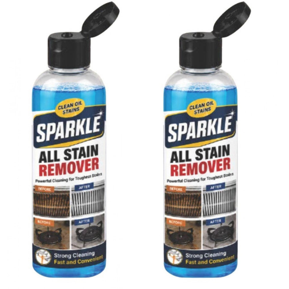Pack of 2 Sparkle Kitchen Stain Remover Liquid Bottles 100 ML