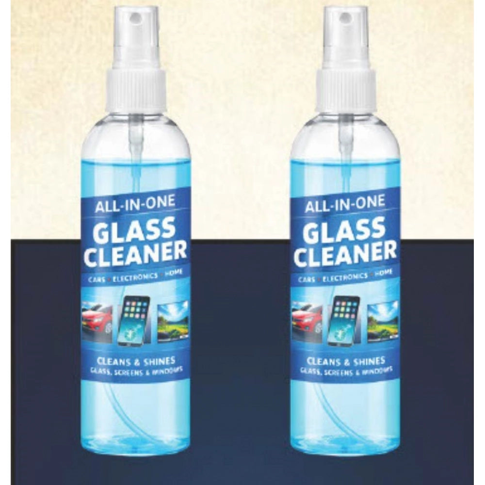 Pack of 2 All-in-One Glass Cleaner Spray Bottles 100 ML