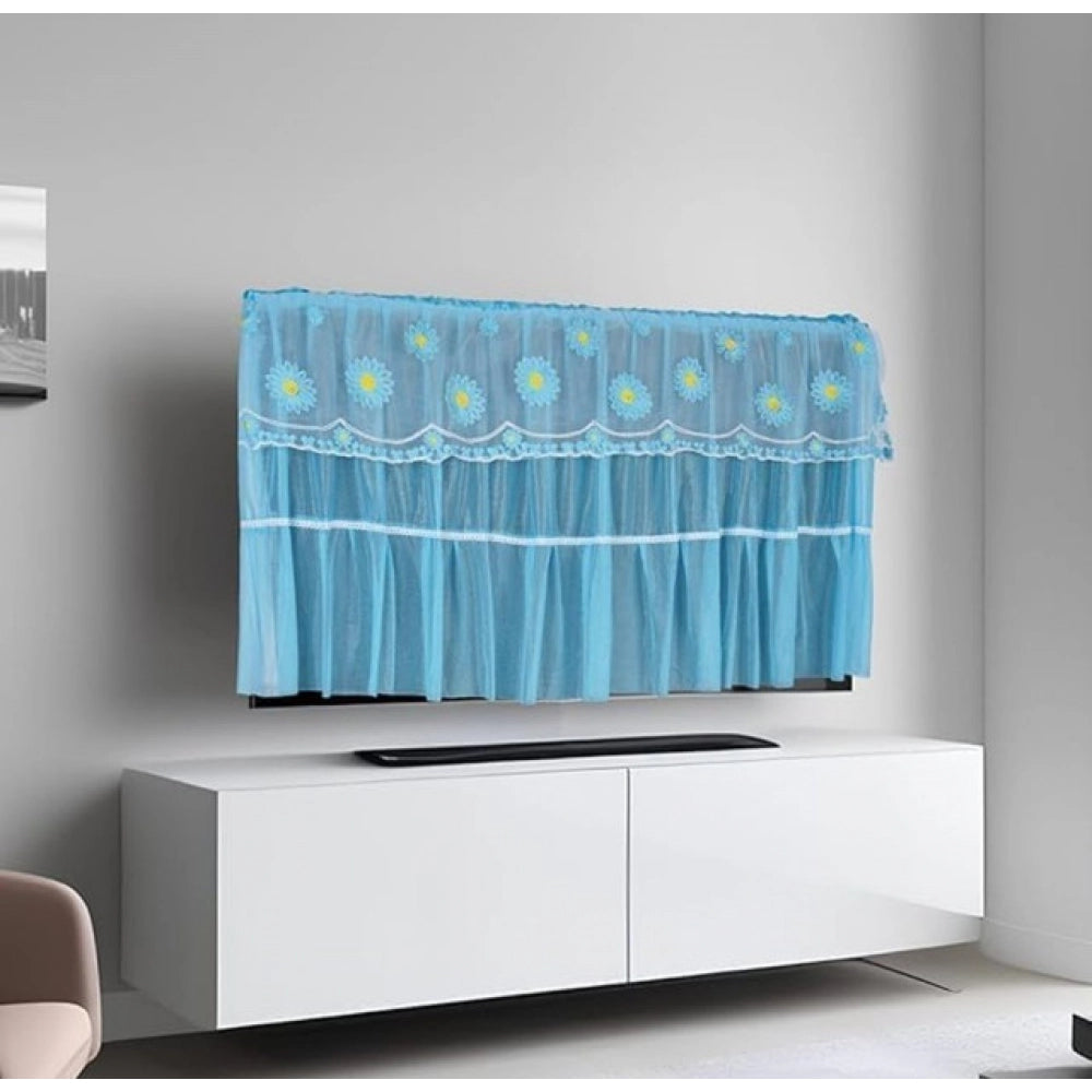 Pack of 2 LED TV Cover (28-34 Inch) (40-45 Inch) (50-55 Inch) (Blue)