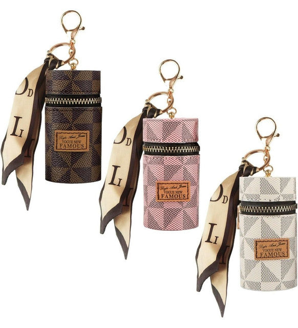 Generic Mini Leather Keychain Bag (Multicolor)